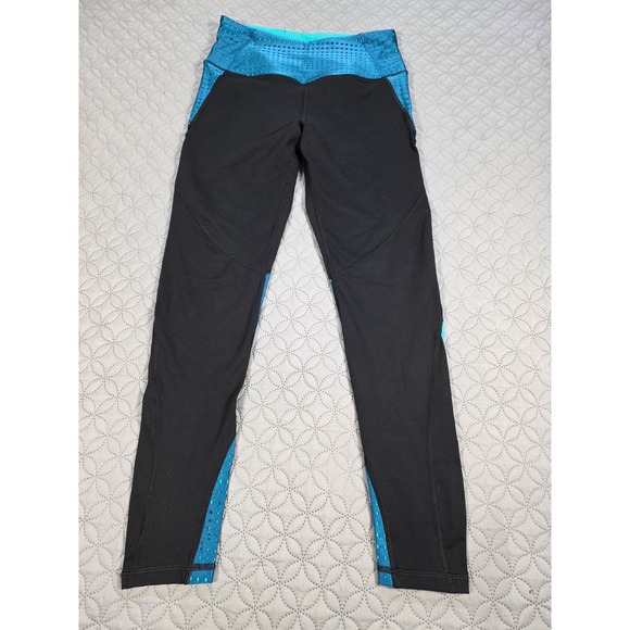 Victoria's Secret Pants - Victoria's Secret VSX Sport Knockout Mesh Leggings Black Teal S Regular